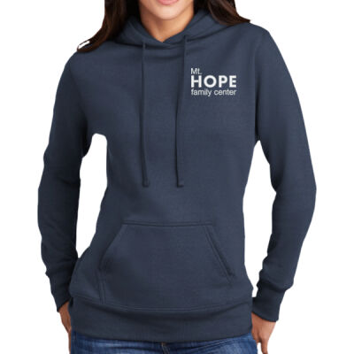 Mt. Hope Family Center Embroidered Ladies Core Fleece Pullover Hooded Sweatshirt Thumbnail