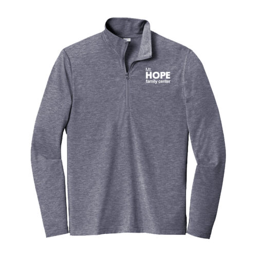 Mt. Hope Family Center Print on PosiCharge Tri Blend Wicking 1/4 Zip Pullover Thumbnail