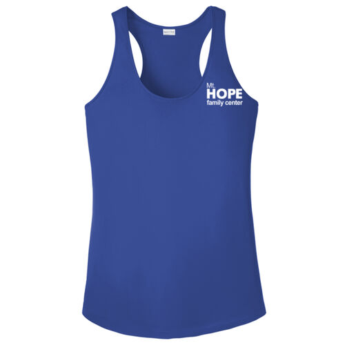 Mt. Hope Family Center Print Ladies PosiCharge ® Competitor Racerback Tank Thumbnail