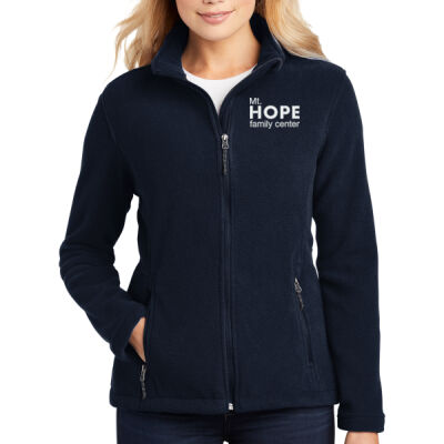 Mt. Hope Family Center Ladies Embroidered Full-Zip Fleece Jacket Thumbnail