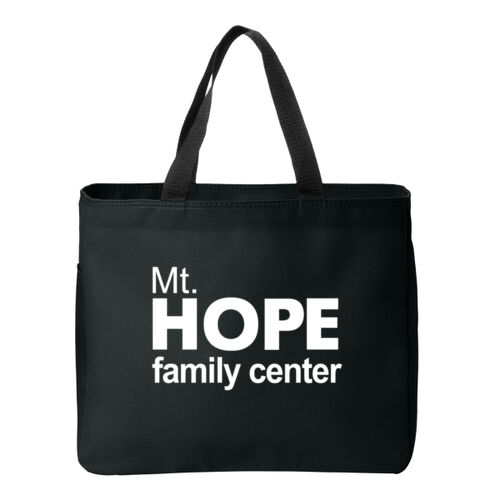 Mt. Hope Family Center Printed Essential Zipper Tote Bag Thumbnail