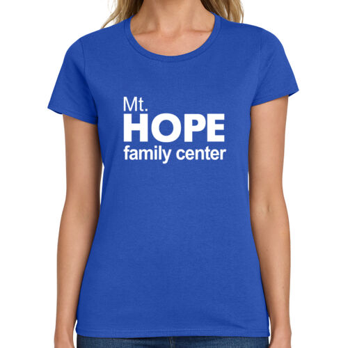 Mt. Hope Family Center Ladies Short Sleeve Gildan 100% Cotton Tee Thumbnail